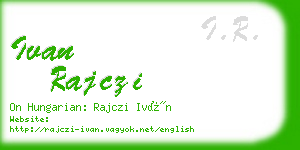 ivan rajczi business card